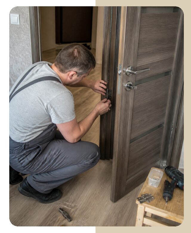 Замена дверных петель в Нижнекамске по цене от 2535 р. | Дверной